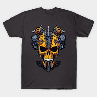 Mecha Skull S02 D85 T-Shirt